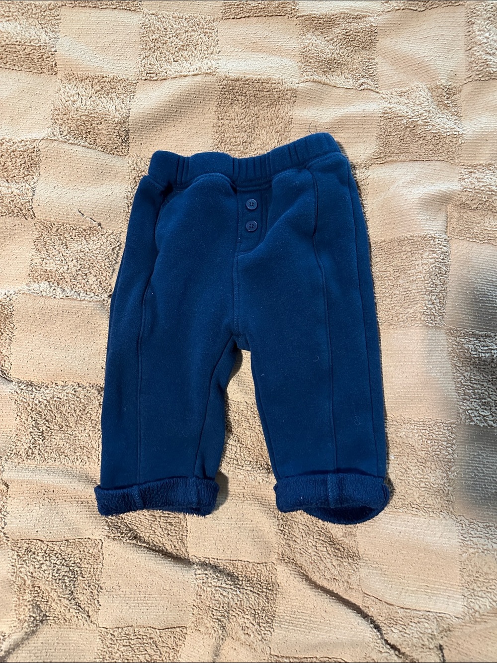 Kids Navy Fleece Joggers - Unbranded